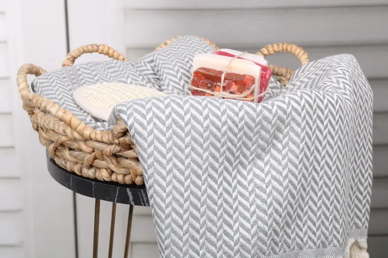 Decorative Towel, Personalized Wedding Gift, Gift Towel, Turkish beach towel, 70x40 Cotton Chevron Towel, Personalized Towel Gift, Peshtemal Towel - 2