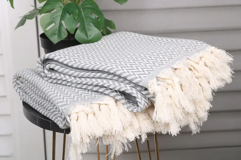 Decorative Towel, Personalized Wedding Gift, Gift Towel, Turkish beach towel, 70x40 Cotton Chevron Towel, Personalized Towel Gift, Peshtemal Towel - 3