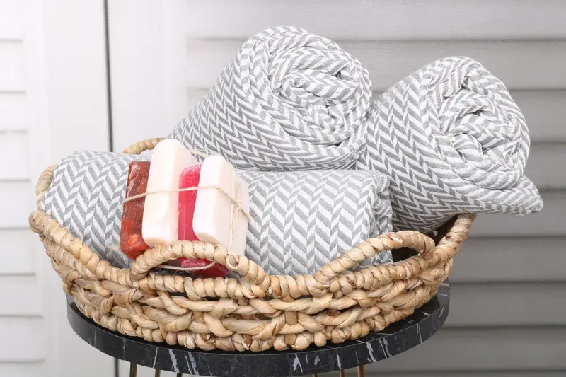 Decorative Towel, Personalized Wedding Gift, Gift Towel, Turkish beach towel, 70x40 Cotton Chevron Towel, Personalized Towel Gift, Peshtemal Towel - 4