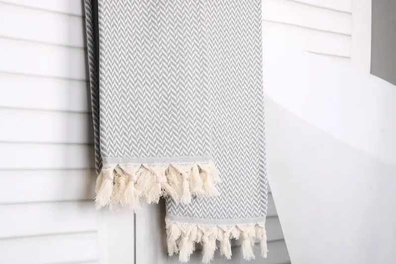 Decorative Towel, Personalized Wedding Gift, Gift Towel, Turkish beach towel, 70x40 Cotton Chevron Towel, Personalized Towel Gift, Peshtemal Towel - 8