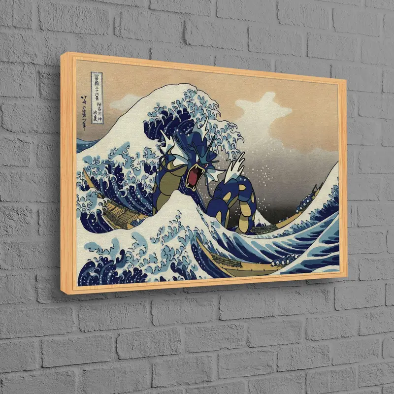 ウェーブ・オフ・カナガワ キャンバス: 印刷された日本美術の傑作