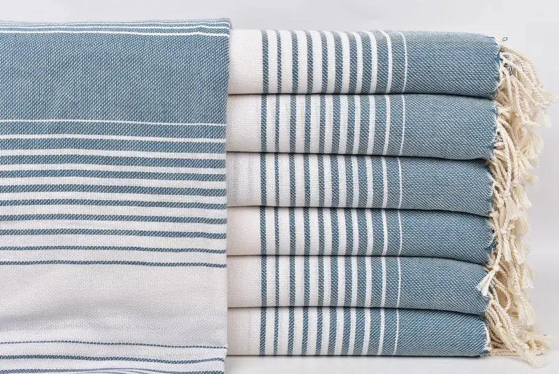 Embroidered Towel, Personalized Gift For Her, Bachelor Party Favors, 60x38 Cotton Striped Towel, Summer Towel, Hammam towel, Bridesmaid Gift Towel - 1
