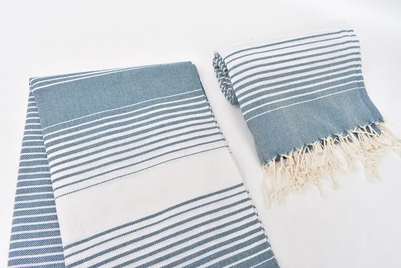 Embroidered Towel, Personalized Gift For Her, Bachelor Party Favors, 60x38 Cotton Striped Towel, Summer Towel, Hammam towel, Bridesmaid Gift Towel - 7