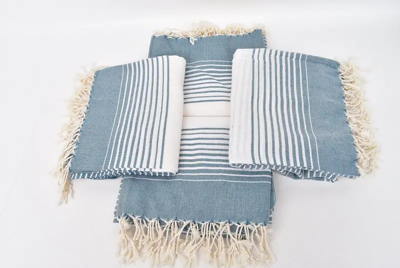 Embroidered Towel, Personalized Gift For Her, Bachelor Party Favors, 60x38 Cotton Striped Towel, Summer Towel, Hammam towel, Bridesmaid Gift Towel - 6
