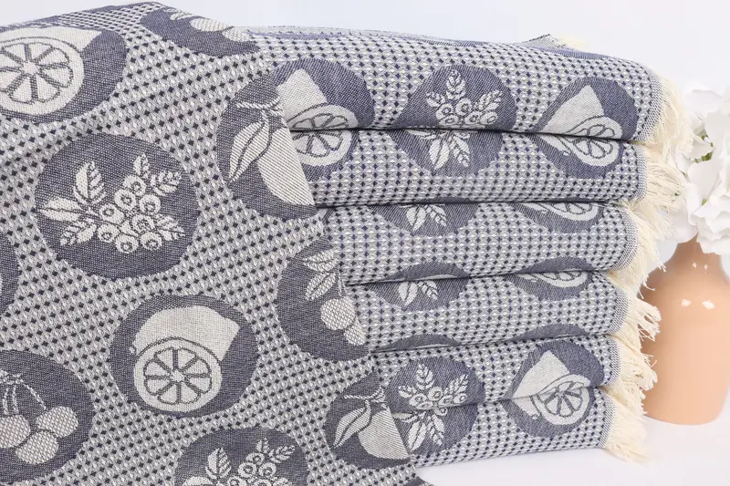 Valentine Day Gift For Her, Wedding Favors, 28x20 Cotton Fruits Patterned Towel, Monogram Kitchen Towel, Small Bath Towels, Engagement Gift - 2