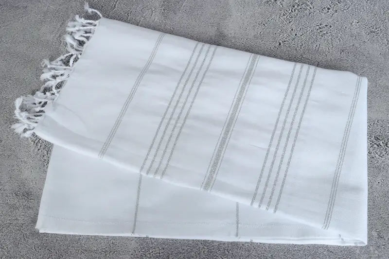 Toalla personalizada, toalla a rayas de algodón 70x40, toalla orgánica, toallas de monograma, favores de Navidad, toalla turca, regalos de decoración del hogar, regalo de inauguración de la casa - 6