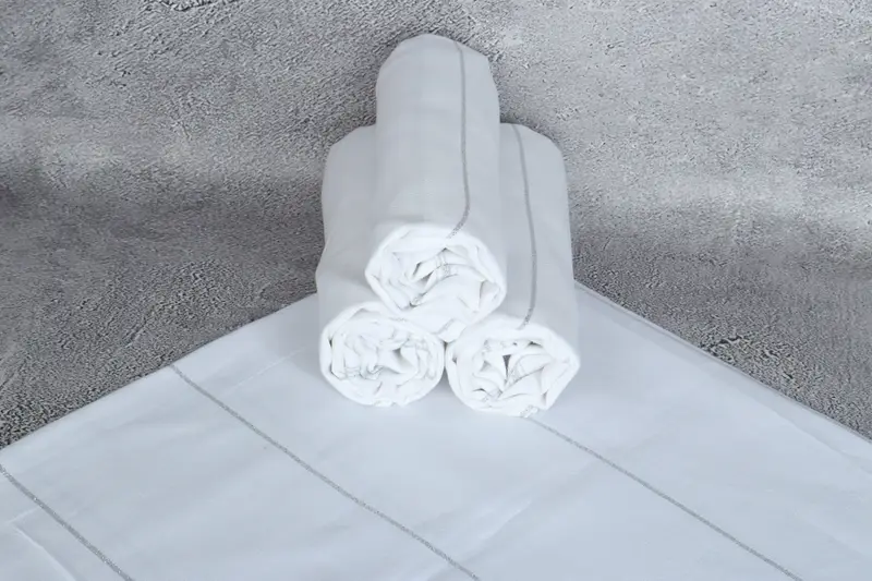 Toalla personalizada, toalla a rayas de algodón 70x40, toalla orgánica, toallas de monograma, favores de Navidad, toalla turca, regalos de decoración del hogar, regalo de inauguración de la casa - 7