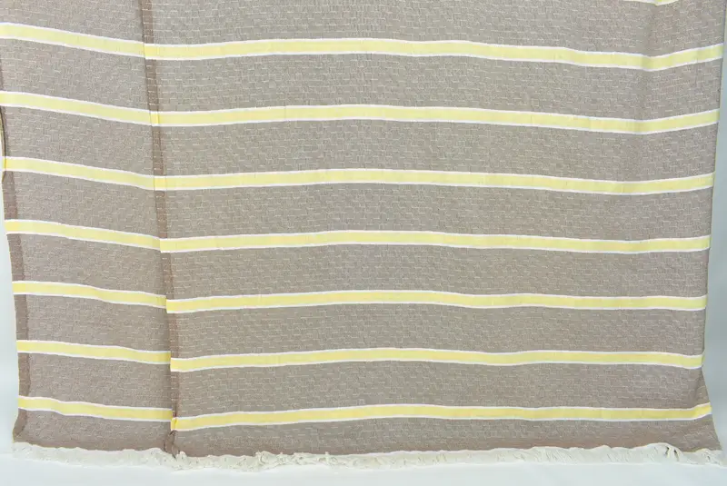 Oversized Beach Towel, Monogram Blanket, Turkish Bedcover, Turkish Blanket, Custom Blanket, Valentines Day Gift For Him, 96x84 Cotton Striped Towel - 7