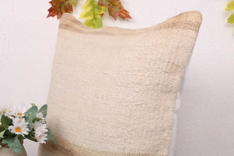 Outdoor Cushion, Boho Pillow Sham Cover, 16x16 White Pillow Cover, Throw Kilim Pillow, Cushion Cover, Pillow for Sofa - 5