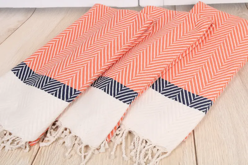 Lightweight Turkish towel, Gym Towel, Bachelorette Party Decorations, Personalized Gift For Her, 84x40 Cotton Striped Towel, Embroidered Towel - 6