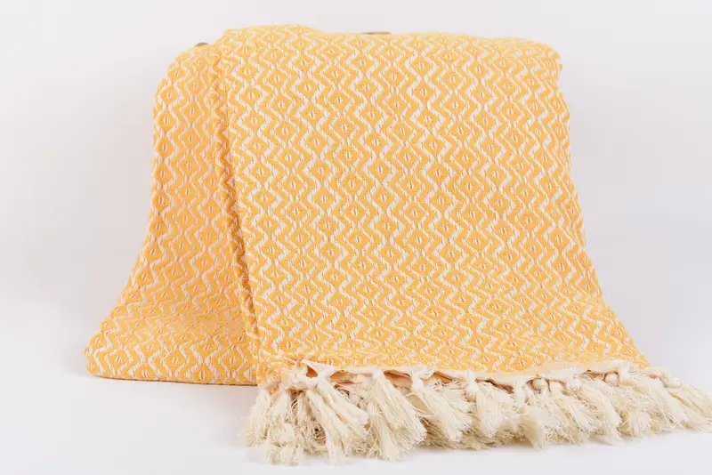 Throw Blanket Couch, Halloween Blanket, 96x80 Cotton Diamond Towel, Gift For The Home, Tablecloth, Bachelorette Gifts, Wedding Anniversary Gift - 5