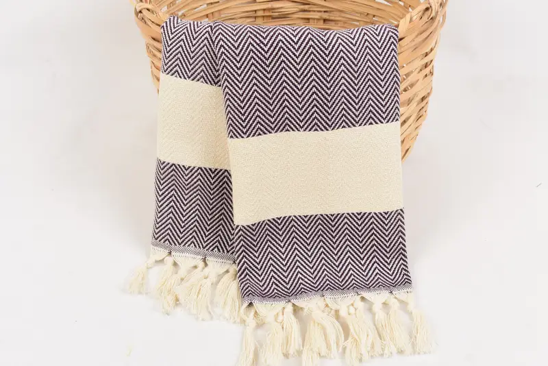 36x18 Cotton Herringbone Towel, Maid Of Honor Gift, Wedding Favors, Bachelor Towel, Turkish Tea Towel, Personalized Kitchen Towel, Holiday Towel - 5