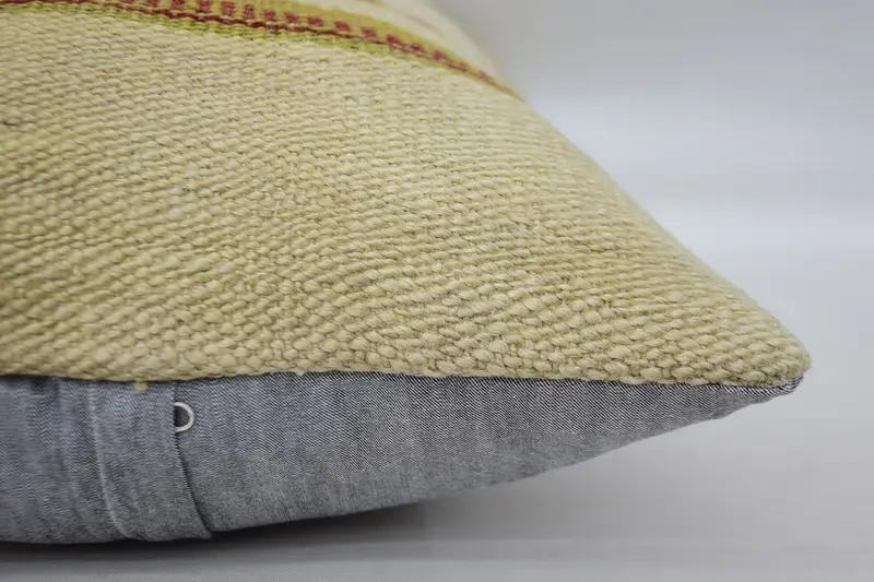 Pillow, 16x24 Beige Cushion Cover, Throw Kilim Pillow, Anatolian Pillow Sham, Armchair Pillow Case, Vintage Kilim Throw Pillow, Vintage Kilim Pillow - 5