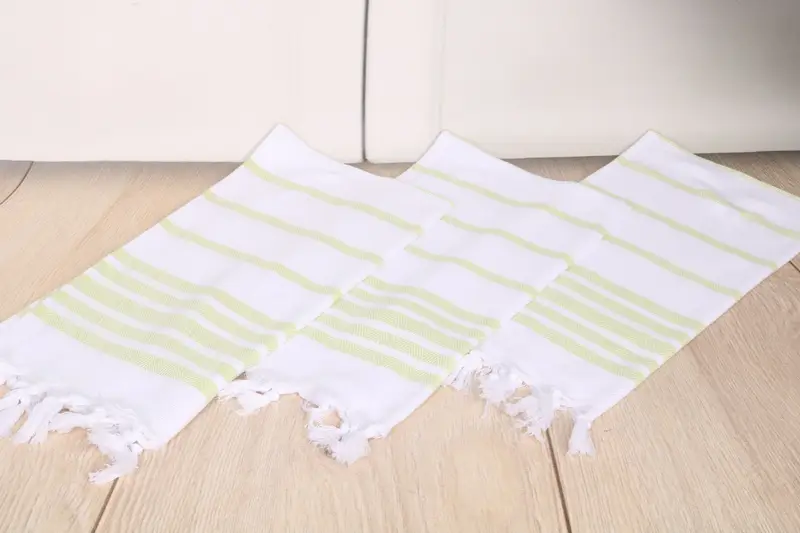 Personalized Kitchen Towel, Bridal Shower Favor, Spa Towel, Small Bath Towels, Holiday Towel, 36x24 Cotton Herringbone Towel, Monogram Hand Towel - 6