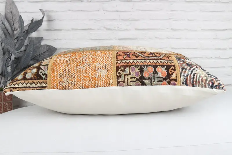 Interior Designer Pillow, Cushion, Handmade Kilim Cushion, Kilim Pillow, 20x28 Blue Pillow Cover, Ikat Cushion Case, Wholesale Pillow Cover - 6