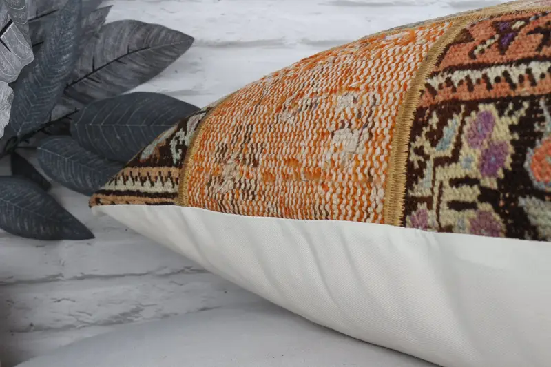 Interior Designer Pillow, Cushion, Handmade Kilim Cushion, Kilim Pillow, 20x28 Blue Pillow Cover, Ikat Cushion Case, Wholesale Pillow Cover - 8