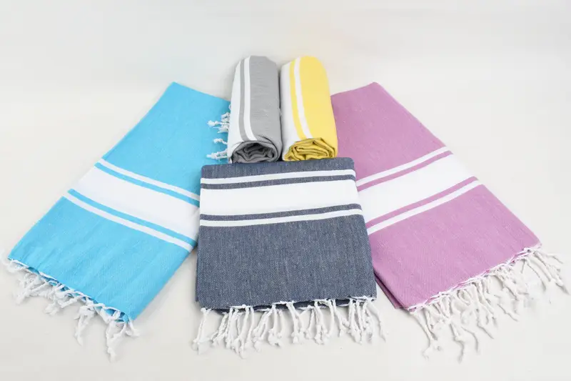 Home Decor Gifts, Bachelorette Party Gift, Gift For Him, Bridal Gifts, 70x40 Cotton Striped Towel, Luxury Turkish beach towel for summer vacation - 7