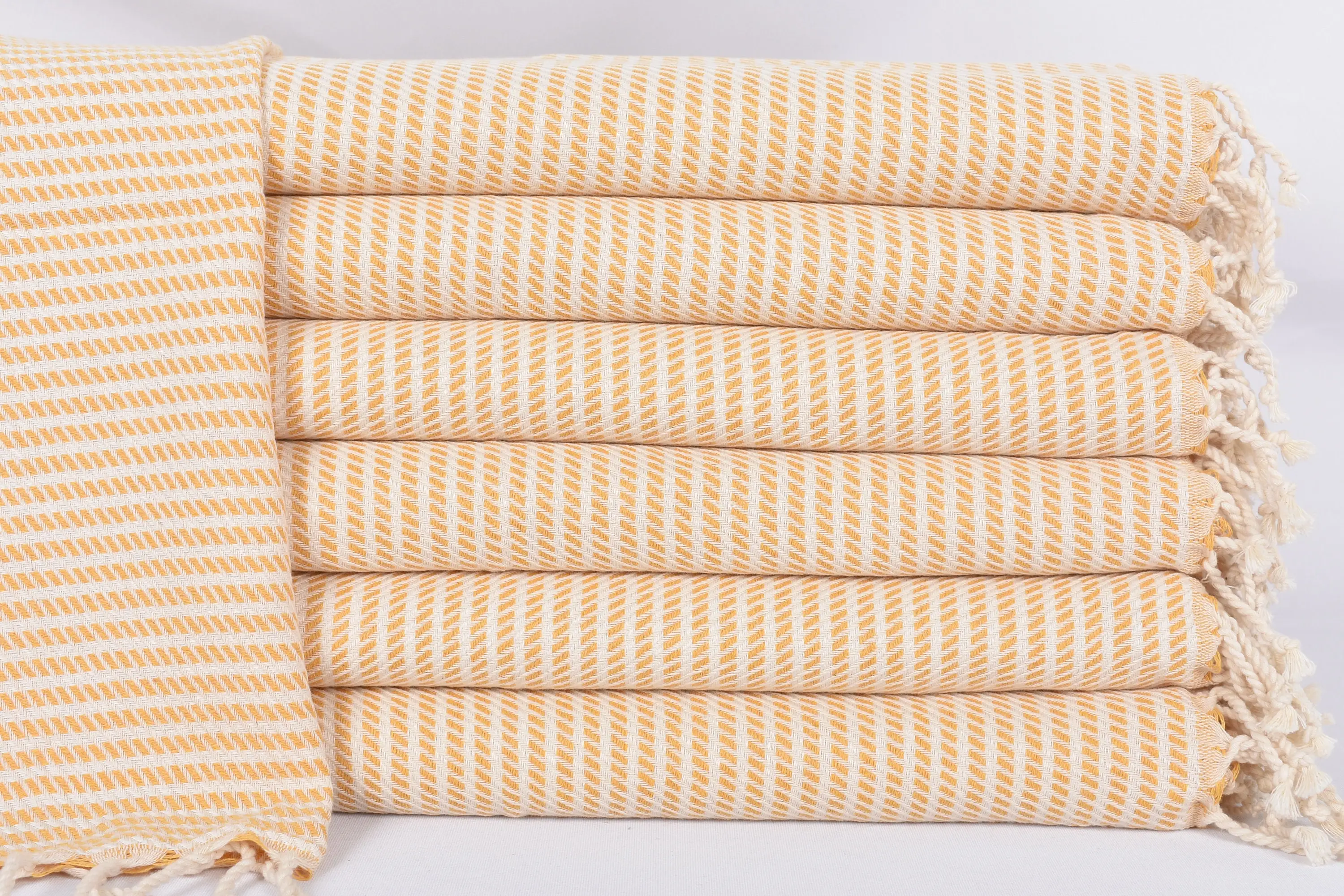 Mustard Polka Dot Tea Towel, Custom Dish Towel, 40x20 Inches - 1