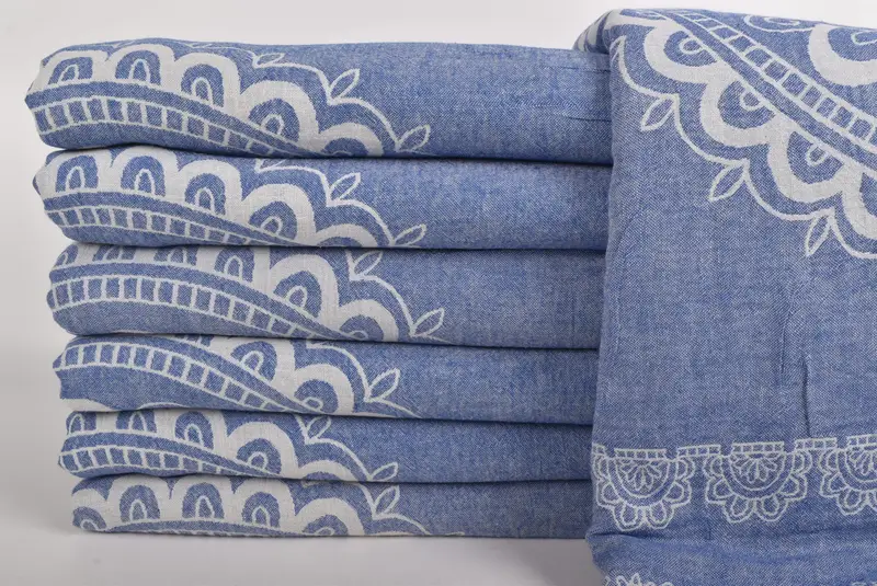 Thanksgiving Tablecloth, Woven Blanket, Housewarming Gift, 88x80 Cotton Ethnic Design Towel, Throw Blanket Couch, Valentines Day Gift For Him - 2
