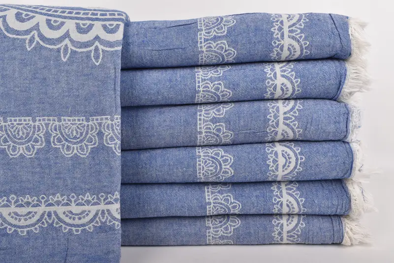 Thanksgiving Tablecloth, Woven Blanket, Housewarming Gift, 88x80 Cotton Ethnic Design Towel, Throw Blanket Couch, Valentines Day Gift For Him - 1