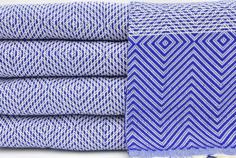 Throw Blanket Couch, Wedding Hand Made Gift, Bedspread Quenn, Bachelorette Party Favors, 92x80 Cotton Diamond Towel, Bachelorette Gifts - 1