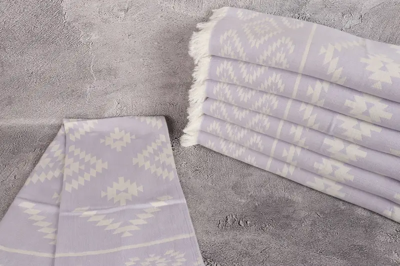 Turkish Hand Towel, Turkish Tea Towel, Monogram Towels, Personalized Kitchen Towel, Anniversary Gift For Her, Gift For Him, 40x20 Cotton Kilim Towel - 3