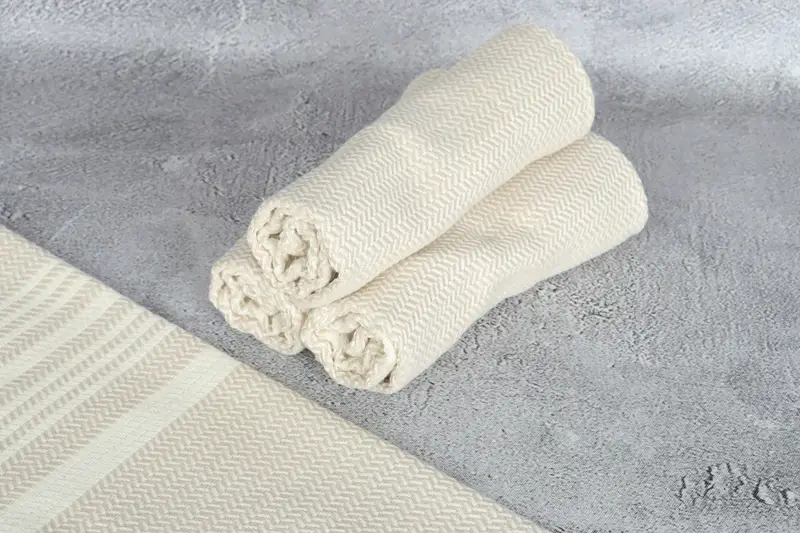 First Wedding Anniversary Gift, Bridesmaid Gifts, Gift For Best Friend, 40x18 Cotton Striped Towel, Monogram Kitchen Towel, Small Bath Towels - 8