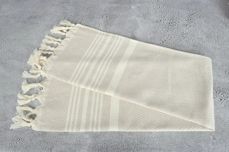 First Wedding Anniversary Gift, Bridesmaid Gifts, Gift For Best Friend, 40x18 Cotton Striped Towel, Monogram Kitchen Towel, Small Bath Towels - 6
