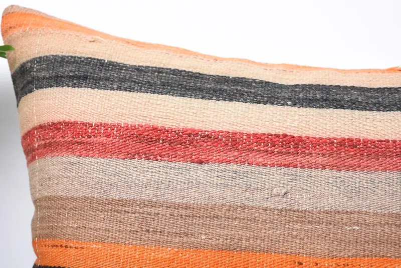 Gift Pillow, 24x24 Red Pillow, Pillow for Sofa, Cushion Cover, Kilim Rug Cushion, Vintage Kilim Throw Pillow, Custom Cushion Cover - 2