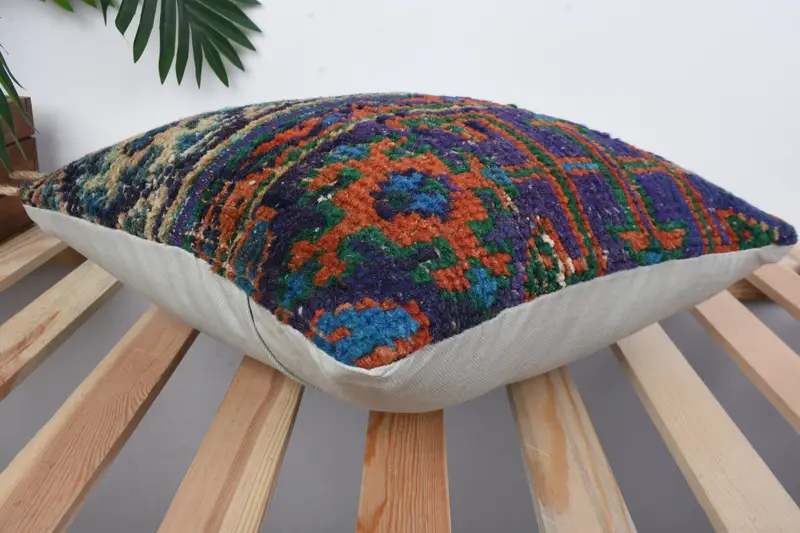 Home Decor Pillow, Pillow, One Of A Kind Pillow Sham, Pillow for Sofa, Handmade Throw Pillow Case, 16x16 Green Cushion Cover, Kilim Cushion Sham - 6