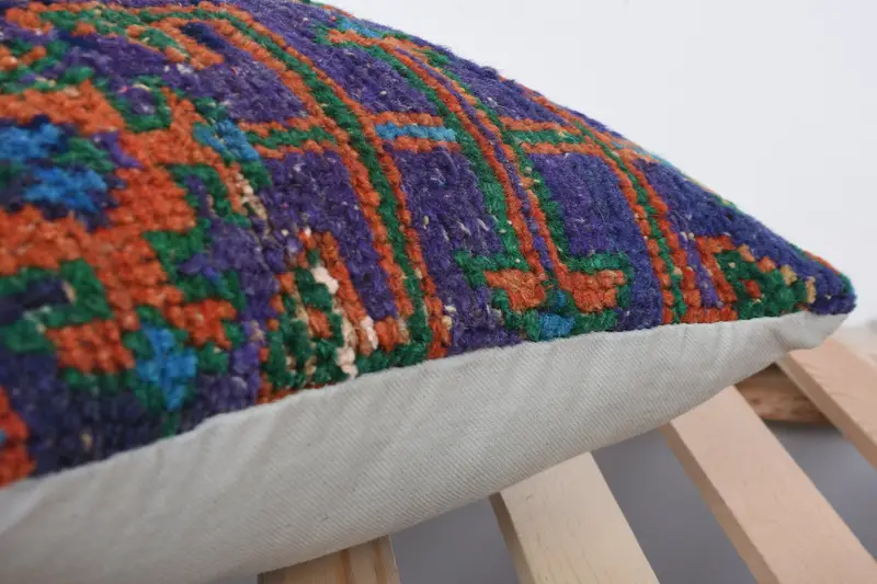 Home Decor Pillow, Pillow, One Of A Kind Pillow Sham, Pillow for Sofa, Handmade Throw Pillow Case, 16x16 Green Cushion Cover, Kilim Cushion Sham - 7