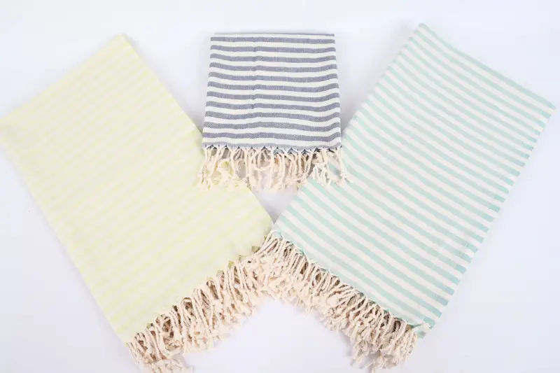 Personalized Dish Towel, Best Friend Wedding Gift, Monogrammed Hand Towel, Monogram Hand Towel, 40x24 Cotton Striped Towel, Memorial Gift - 8