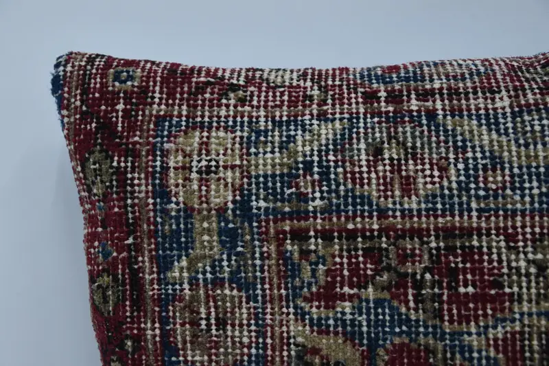 Vintage Kilim Throw Pillow, Floor Pillow, Pillow for Sofa, 16x16 Red Cushion, Vintage Kilim Pillow, Lounge Throw Cushion Cover, Cushion Cover - 2