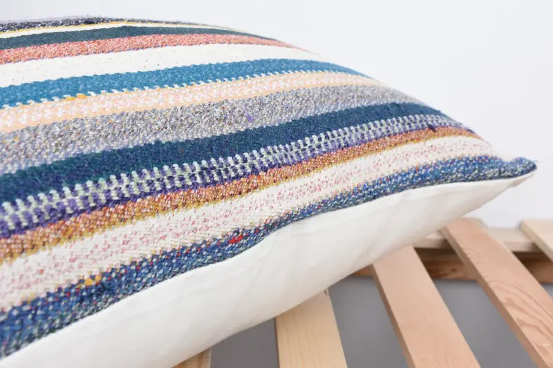 Home Decor Pillow, Cushion Cover, Pillow for Sofa, 16x24 Blue Cushion Case, Interior Designer Pillow, Couch Pillow Cover, Sofa Bolster Pillow Case - 7