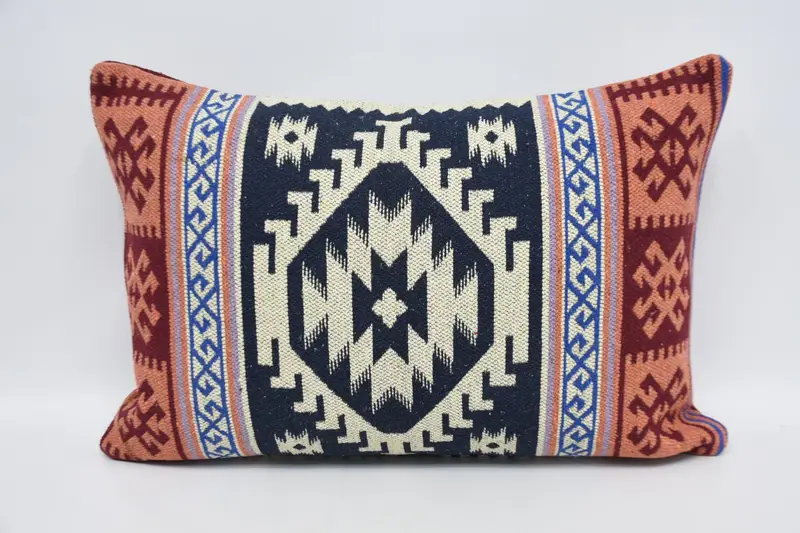 Southwestern Pillow, 20x28 White Cushion Cover, Pillow for Sofa, Pillow Cover, Vintage Kilim Pillow, Turkish Kilim Pillow - 5