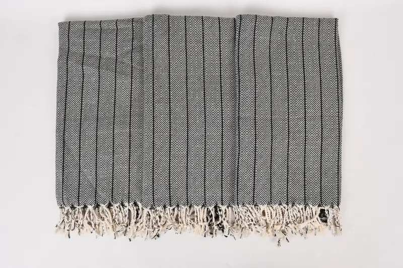 Bridal Party Gifts, Lightweight Turkish towel, Hammam Towel USA, 68x38 Cotton Diamond Towel, Cotton towel, Organic Beach Towel, Absorbent towel - 7