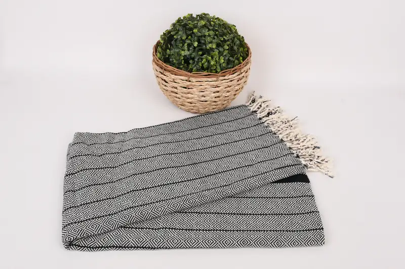 Bridal Party Gifts, Lightweight Turkish towel, Hammam Towel USA, 68x38 Cotton Diamond Towel, Cotton towel, Organic Beach Towel, Absorbent towel - 4