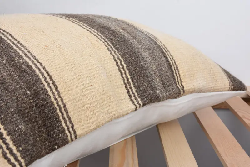 16x24 Beige Pillow Cover, Pillow for Couch, Home Decor Pillow, Cushion, Bright Cushion, Ethnical Kilim Rug Pillow, Outdoor Throw Pillow Cover - 7