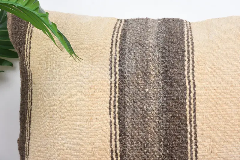 16x24 Beige Pillow Cover, Pillow for Couch, Home Decor Pillow, Cushion, Bright Cushion, Ethnical Kilim Rug Pillow, Outdoor Throw Pillow Cover - 2