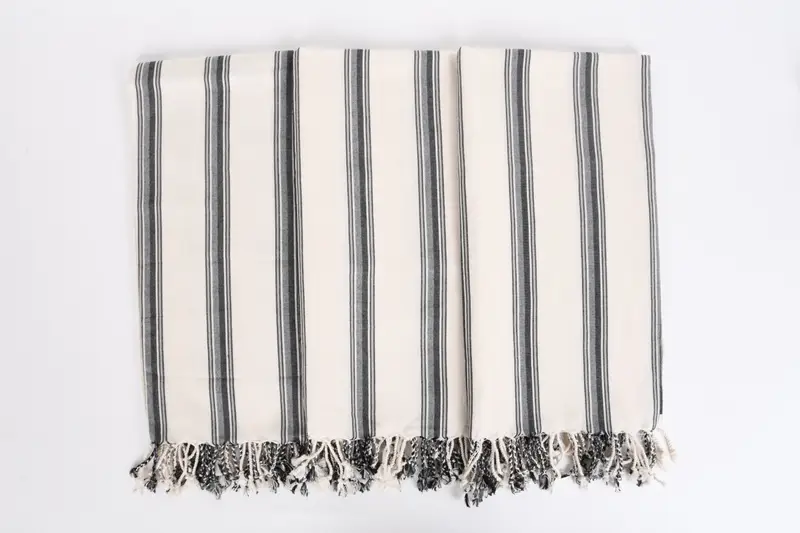 Bridal Shower Gift, Christmas Gift, 70x38 Cotton Striped Towel, Monogrammed Turkish Towel, Personalized Beach Towel, Bridesmaid Gift Towel - 7