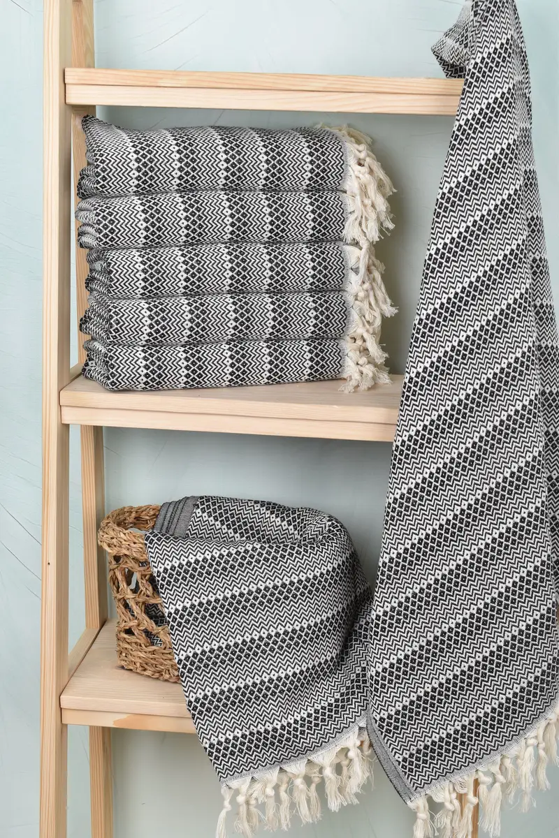 70x38 Cotton Diamond Towel, Organic Beach Towel, Bridesmaid Proposal Gift, Bachelor Gifts, Turkish Towel USA, Bachelorette Party Gifts Bridesmaids - 3