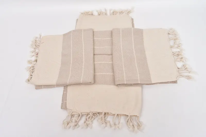 Düğün Günü için Hediye, Monogram Mutfak Havlu, Banyo Havlu, Sevgililer Günü Hediyesi, Küçük Banyo Havlusu, Ev Taşıma Hediyesi, 36x16 Pamuk Çizgili Havlu - 6