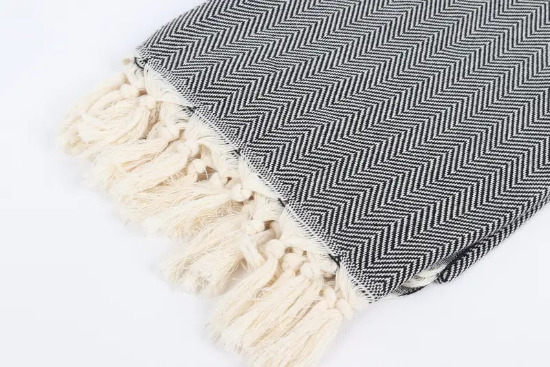 Gifts For Him, Bridesmaid Gifts, Towel With Name, Custom Gifts, 70x40 Cotton Herringbone Towel, Lightweight Turkish towel, Handmade Turkish Towel - 7
