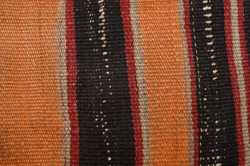 Antique Pillows, Boho Pillow, Pillow, Boho Chic Cushion Cover, Vintage Throw Cushion Cover, Kilim Pillow Cover, 12x24 Orange Cushion - 3