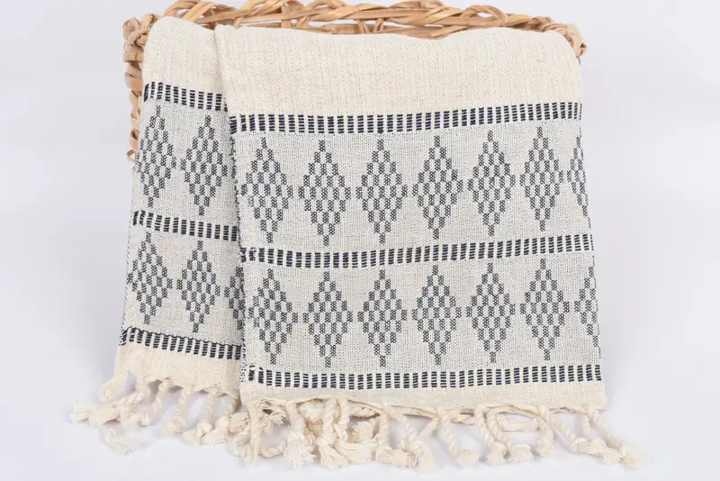 Wedding Favors, Custom Name Towel, Bridal Shower Gift, Bathroom Towels, Bridesmaid Proposal Gift, Wedding Gift, 40x20 Linen Kilim Design Towel - 5