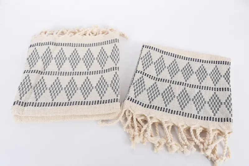 Wedding Favors, Custom Name Towel, Bridal Shower Gift, Bathroom Towels, Bridesmaid Proposal Gift, Wedding Gift, 40x20 Linen Kilim Design Towel - 7