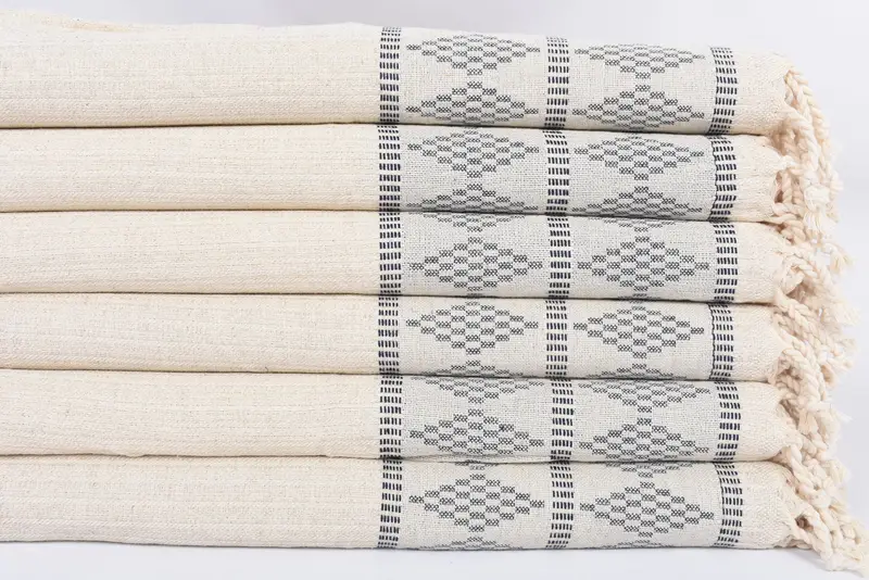Wedding Favors, Custom Name Towel, Bridal Shower Gift, Bathroom Towels, Bridesmaid Proposal Gift, Wedding Gift, 40x20 Linen Kilim Design Towel - 3