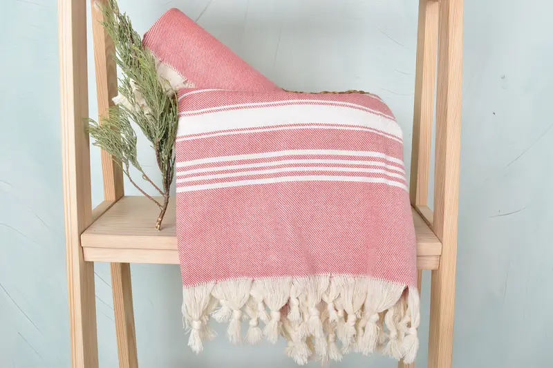 Bath towel, Authentic Turkish hammam peshtemal, Xmas Gifts, Travel towel, Towel With Name, 70x40 Cotton Herringbone Towel, Turkish towel - 4