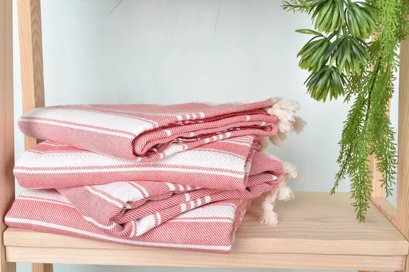 Bath towel, Authentic Turkish hammam peshtemal, Xmas Gifts, Travel towel, Towel With Name, 70x40 Cotton Herringbone Towel, Turkish towel - 7