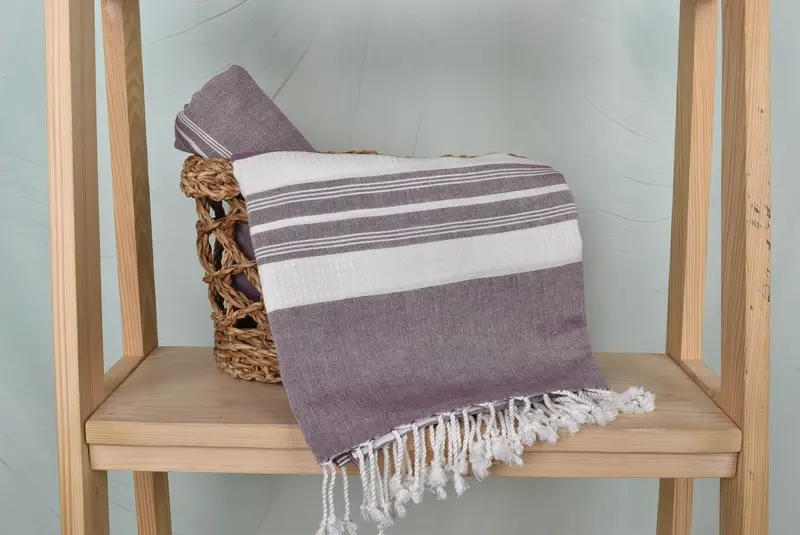 Personalized Gifts, Custom Beach Towel, Valentines Day Gift For Him, Best Friend Wedding Gift, 60x38 Cotton Striped Towel, Bridesmaid Gift - 4